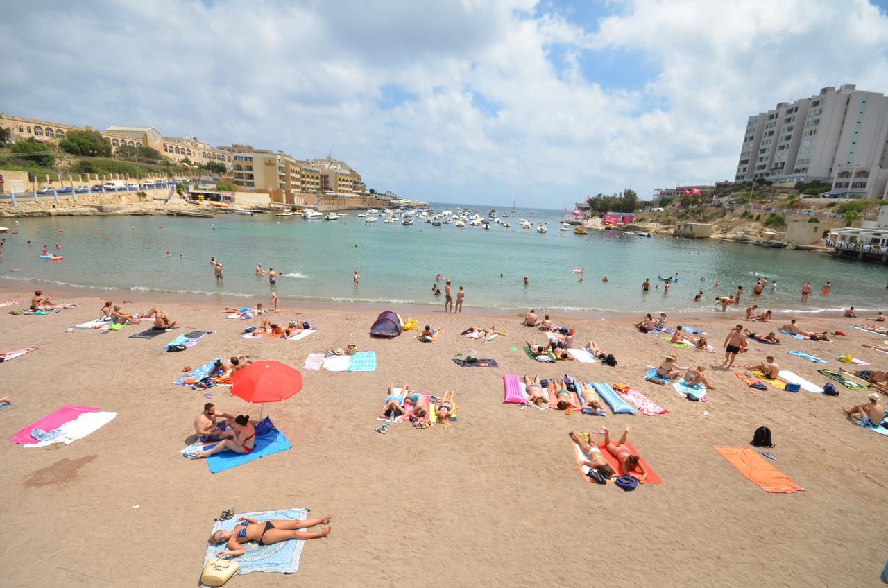 Spinola Bay Top Floor Seafront 3 Bedroom Apartment With Panoramic Sea Views - By Getawaysmalta سانت جوليان المظهر الخارجي الصورة