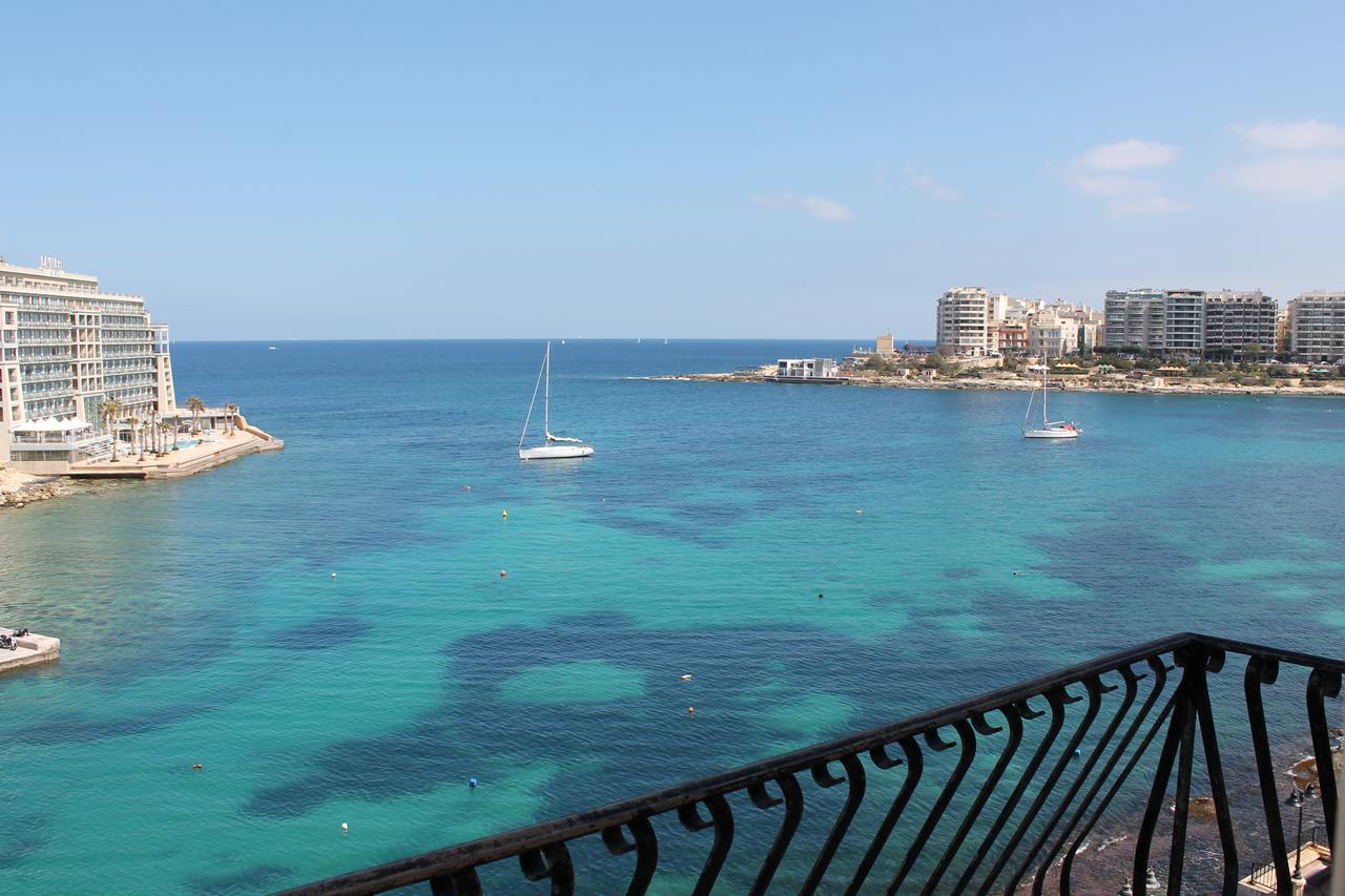 Spinola Bay Top Floor Seafront 3 Bedroom Apartment With Panoramic Sea Views - By Getawaysmalta سانت جوليان المظهر الخارجي الصورة